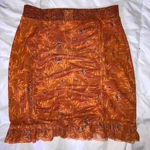 NWOT Free people floral mini skirt